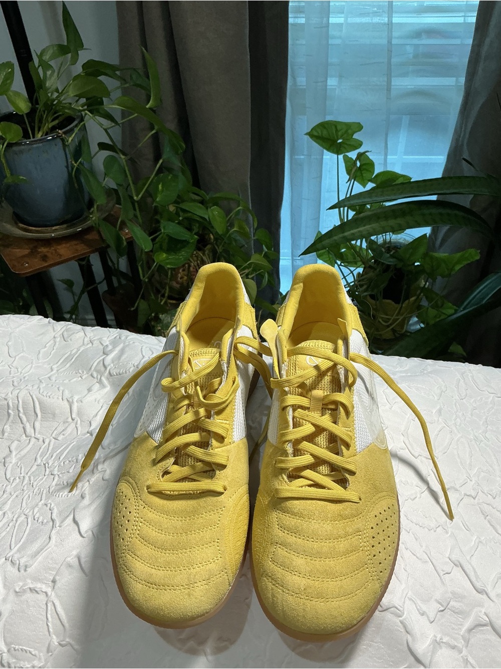 Nike ADULT Yellow and White Athletic Sneakers